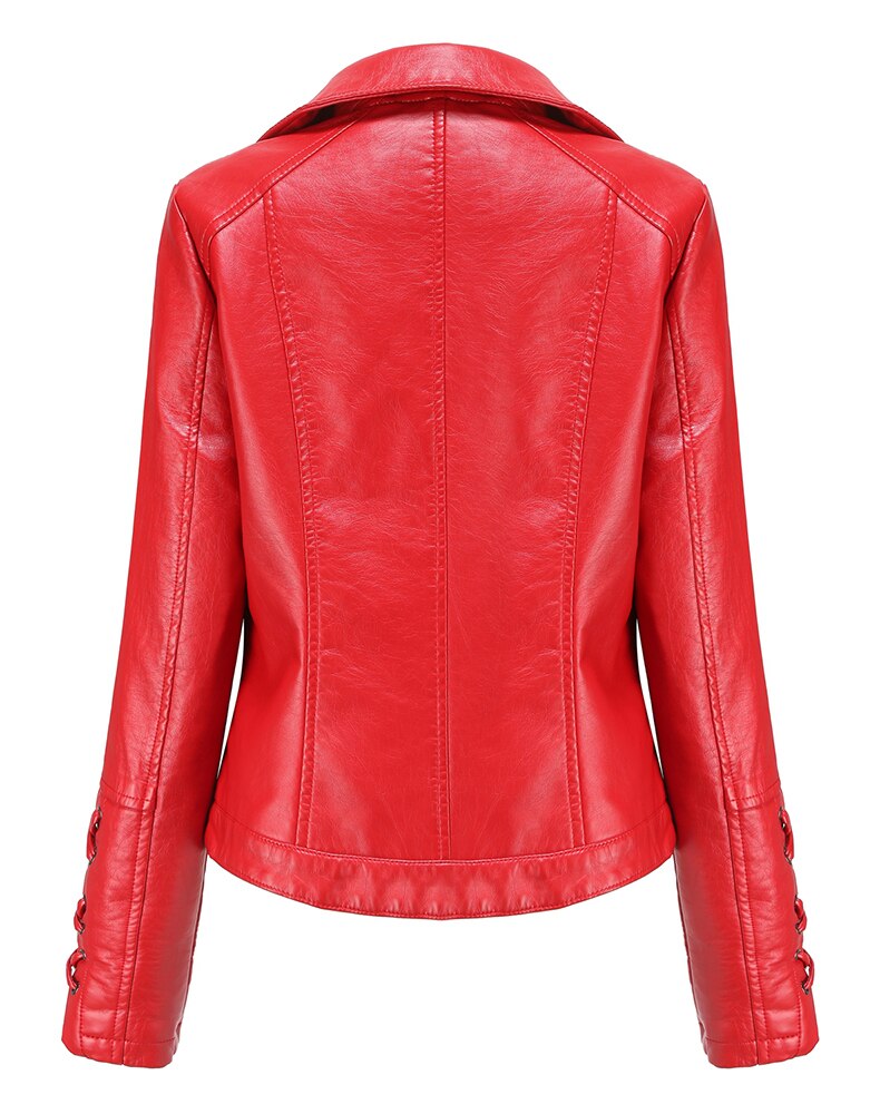 Odele Women's Leather Motorcycle Jacket