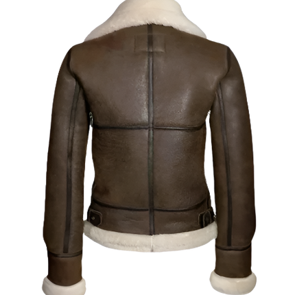 Womens RAF Aviator Real Leather Lambskin Jacket