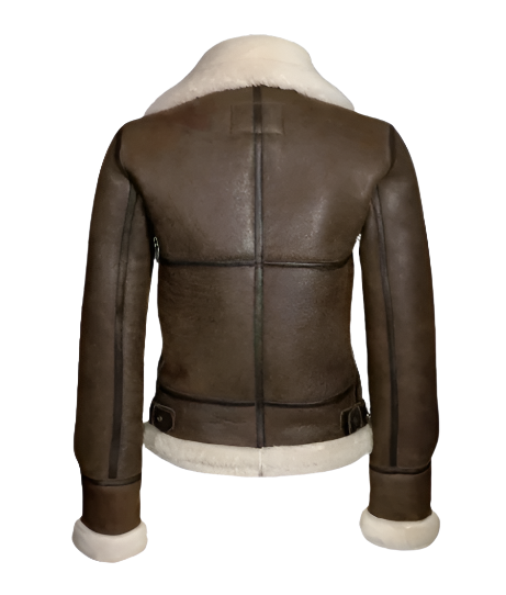 Womens RAF Aviator Real Leather Lambskin Jacket