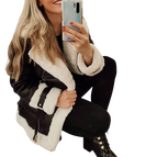 Black with White Fur