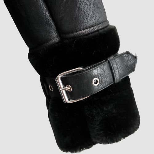 Zoya Women’s Black Genuine Lambskin Leather Fur Lined Jacket