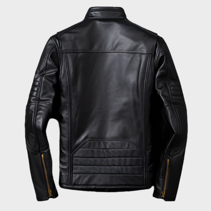 Hamilton Mens Black Leather Jacket