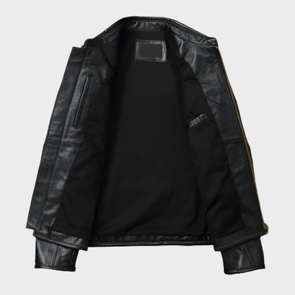 Hamilton Mens Black Leather Jacket