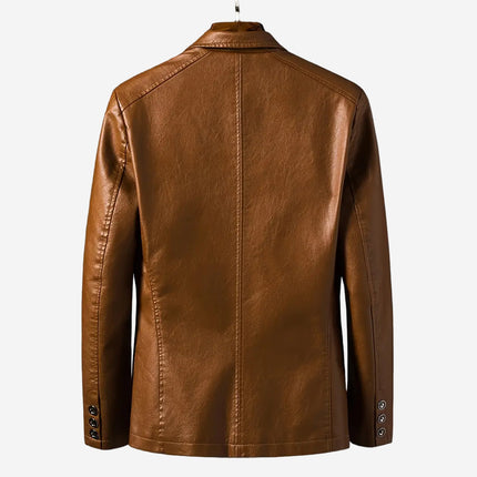 Darby Mens Tan Leather Blazer