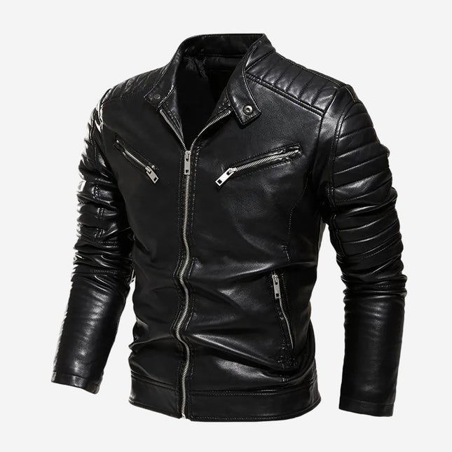 Bram Mens Black Leather Jacket