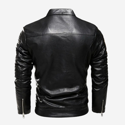 Bram Mens Black Leather Jacket