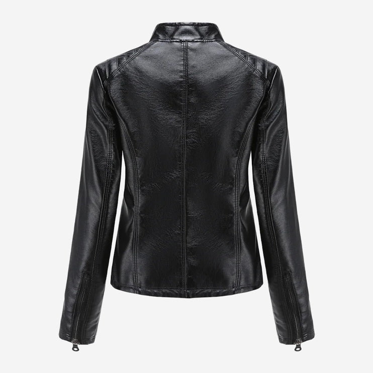 Bette Womens Black Leather Jacket